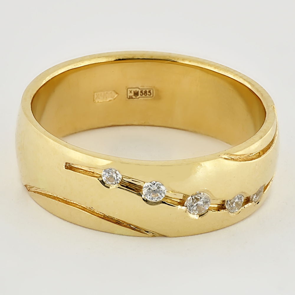 

Обручальное кольцо из желтого золота Alexs Jewel O0073-43310006