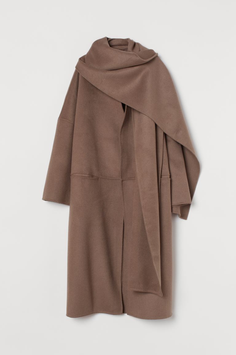 

Пальто H&M  Серовато-бежевый, Пальто H&M XS Серовато-бежевый