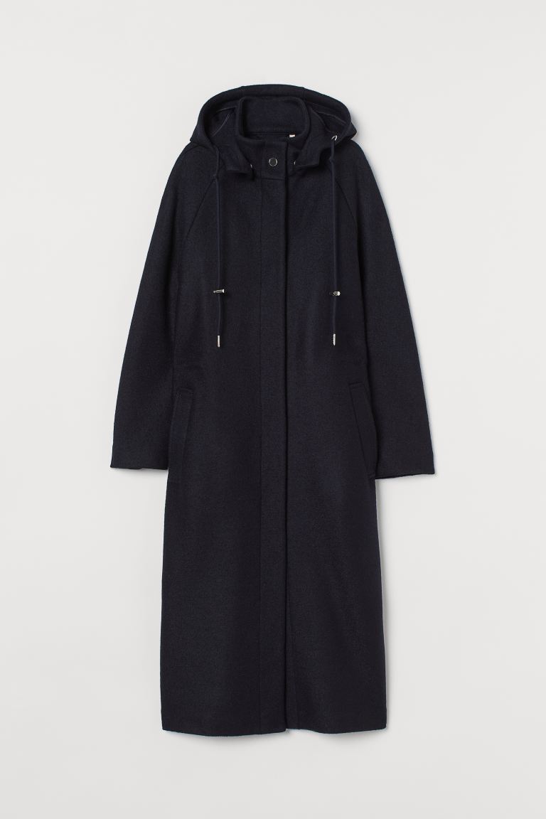

Пальто H&  Темно-синий, Пальто H&M M Темно-синий