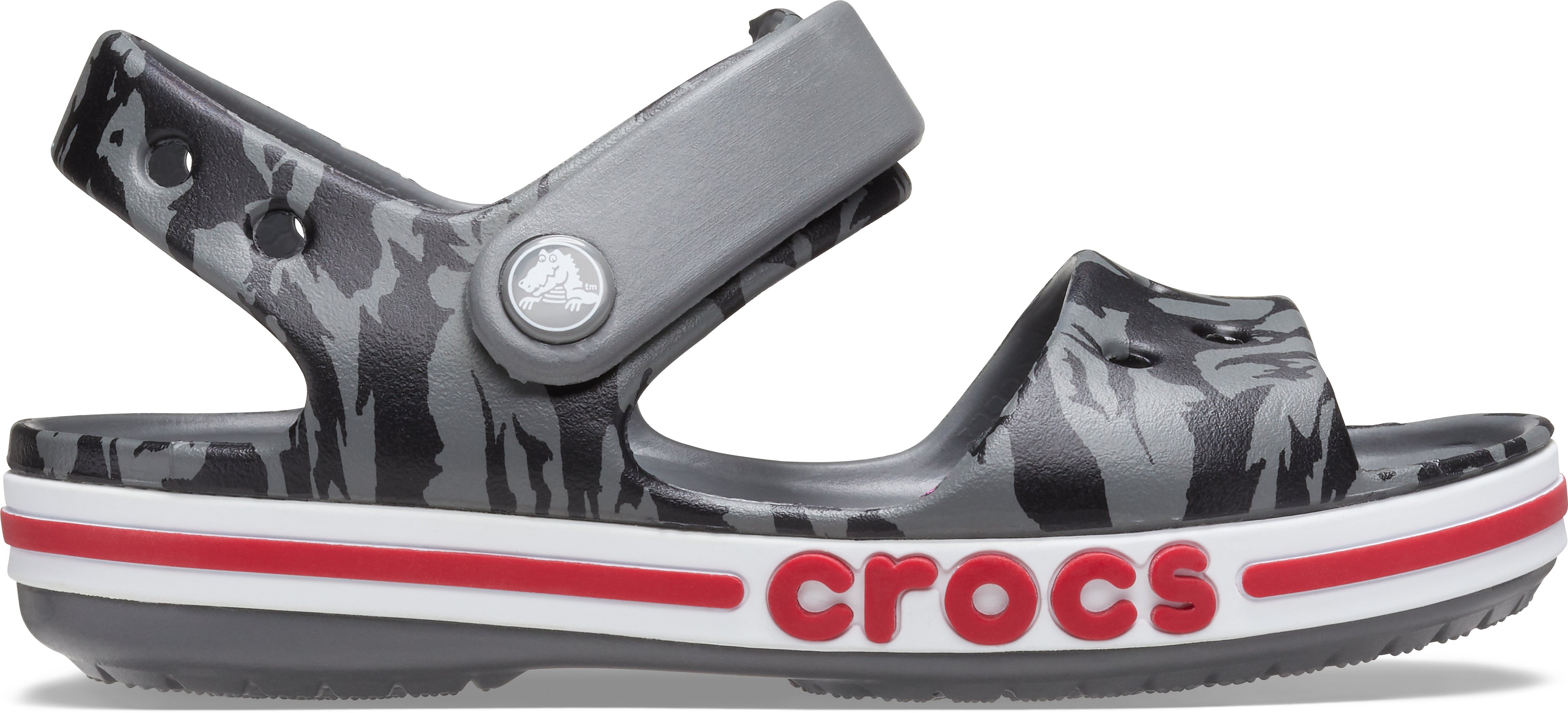 

Сандалии Crocs Kids Bayaband Printed Sandal c7 24 14см Серый хакки