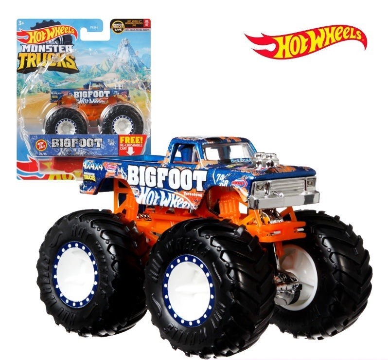 

Машинка Хот Вилс Внедорожник Monster Trucks 1:64 FYJ44 BIG FOOT Hot Wheels Monster Trucks