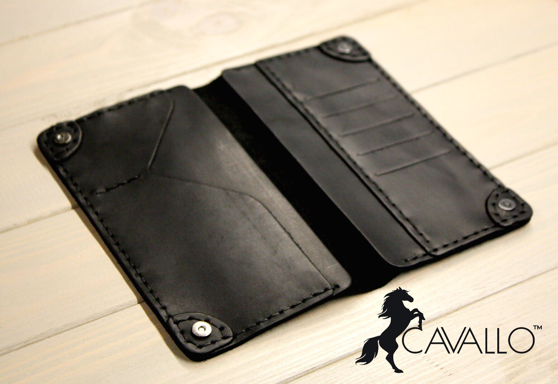 

Портмоне из натуральной кожи Cavallo™ Crazy Horse Classic, черный Original