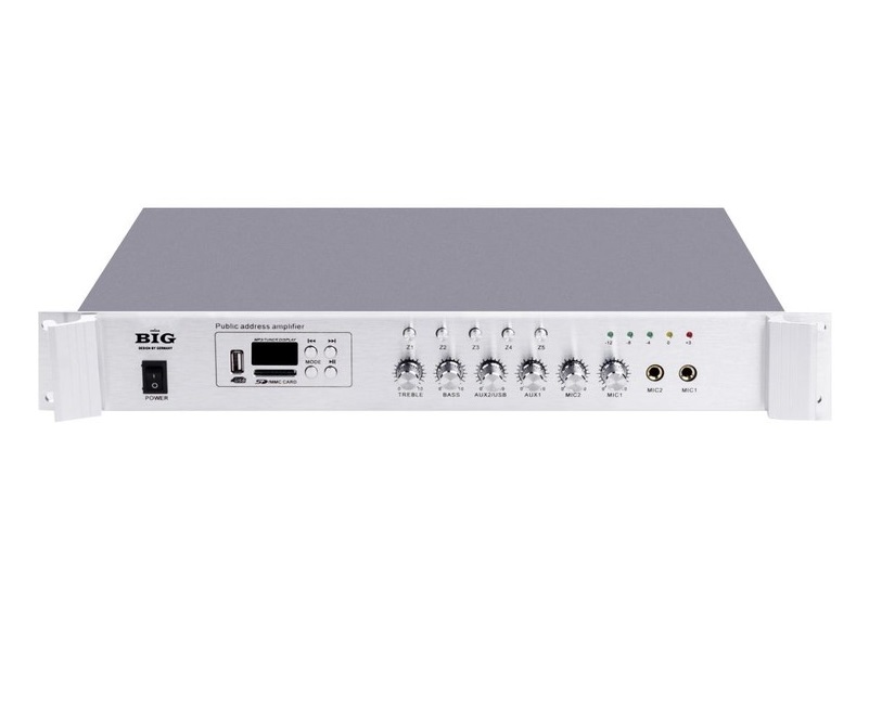 

Трансляционный усилитель BIG PA170 5zone USB/MP3/FM/BT