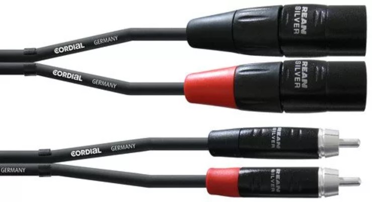 

Коммутационный кабель 2xXLR Female — 2xRCA 6м Cordial CIU 6 FC