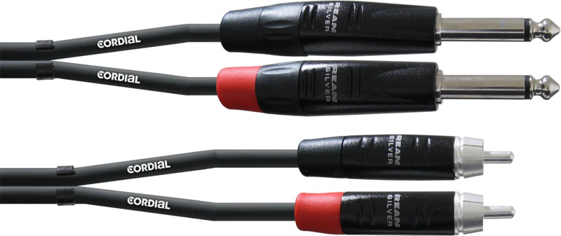 

Коммутационный кабель 2xJack—2xRCA 0.6м Cordial CIU 0,6 PC