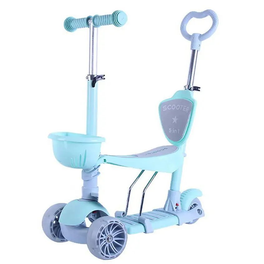 

Самокат Трехколесный Maraton Scooter Tucsun 5 в 1 с фарой, Туксон Tucson сиреневый