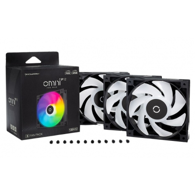 

Кулер для корпуса Tecware Omni P12 - 3-Fan Pack (Black) ARGB + PWM (TWAC-OMP12-3BK)
