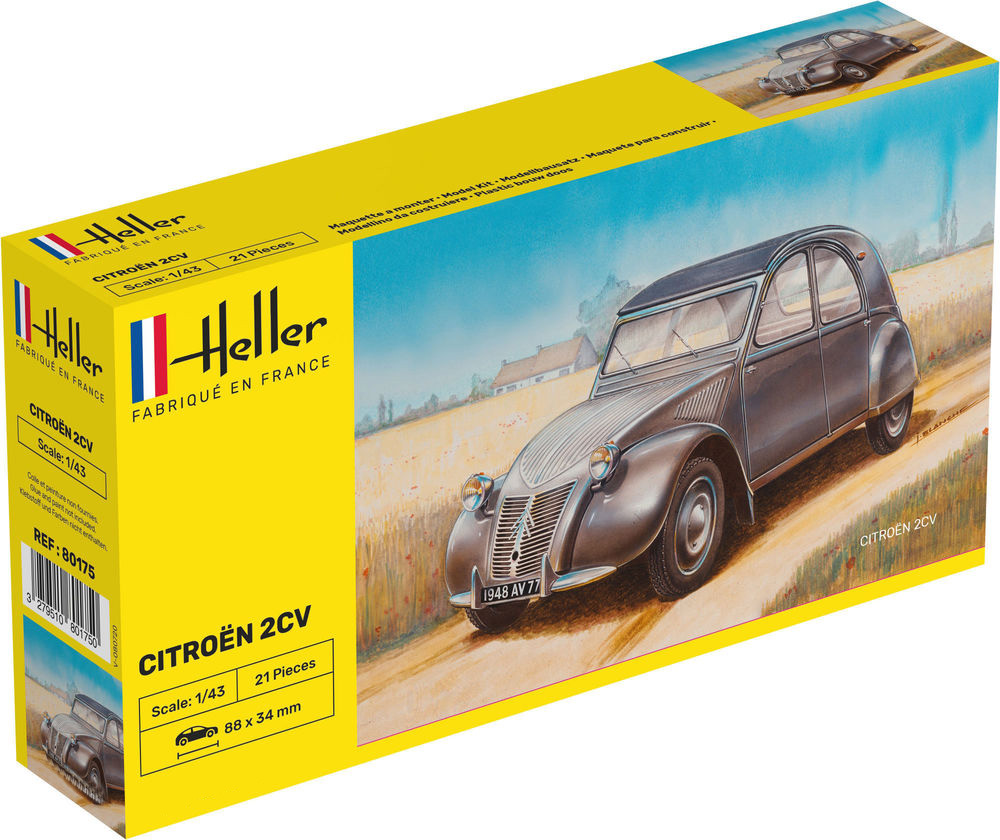 

Сборная модель автомобиля Citroën 2CV Heller 80175 1:43