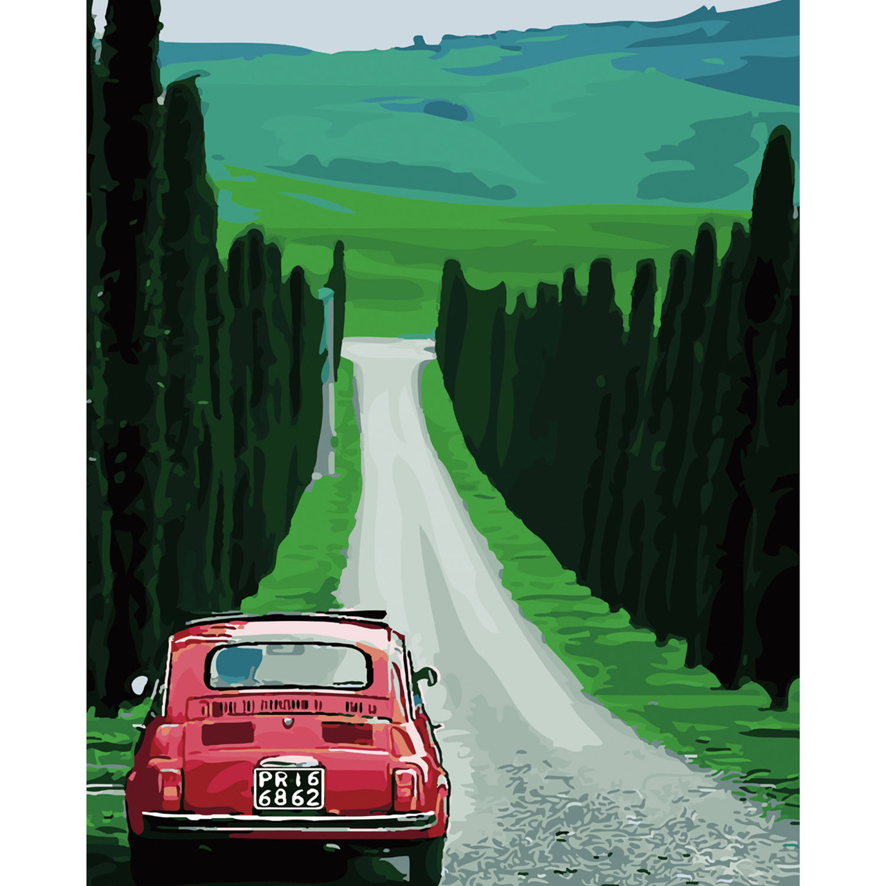 

Картина по номерам Дорогой в ретро времена, 40х50 см