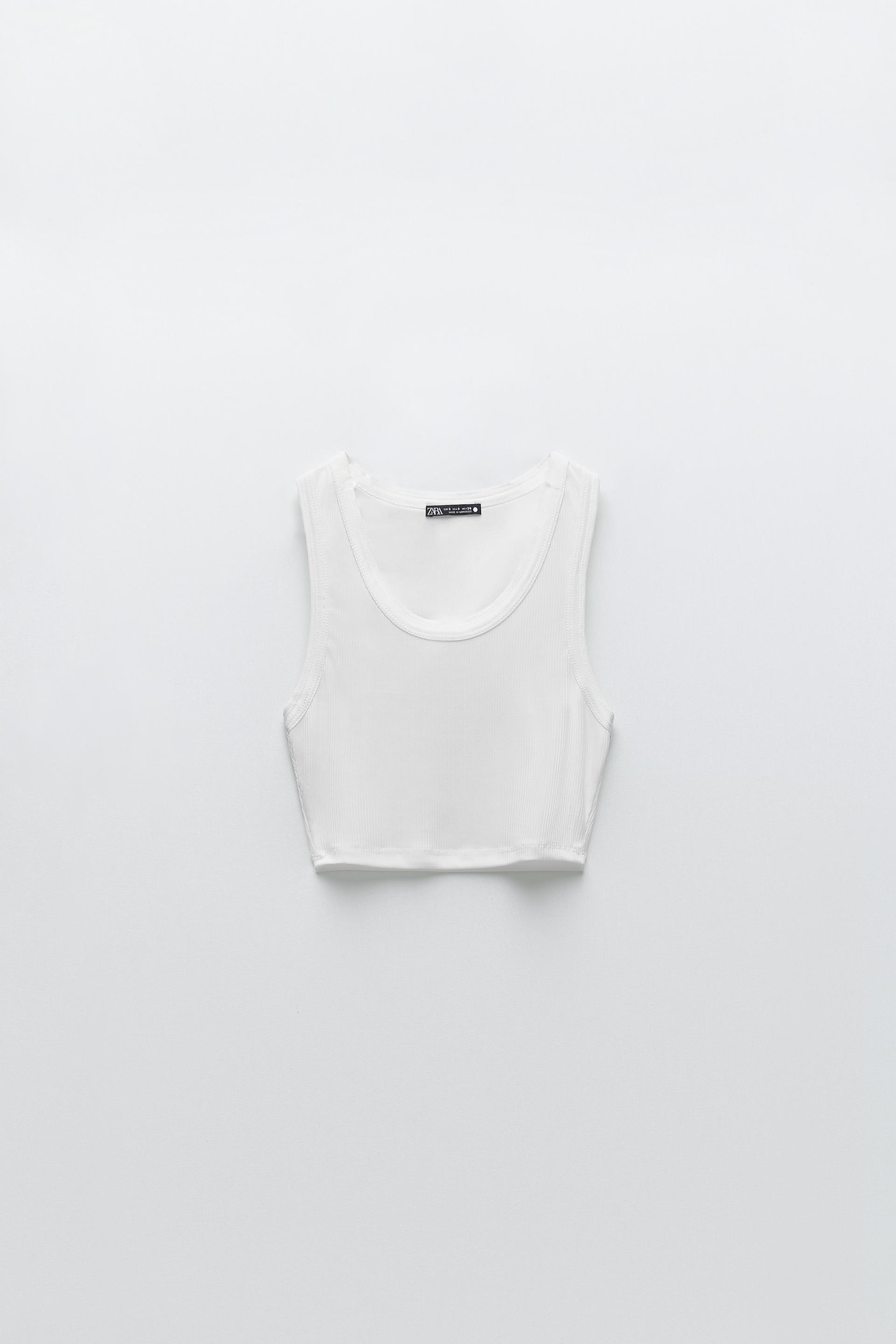 

Топ Zara  белый 5644700250, Топ Zara S белый 5644700250