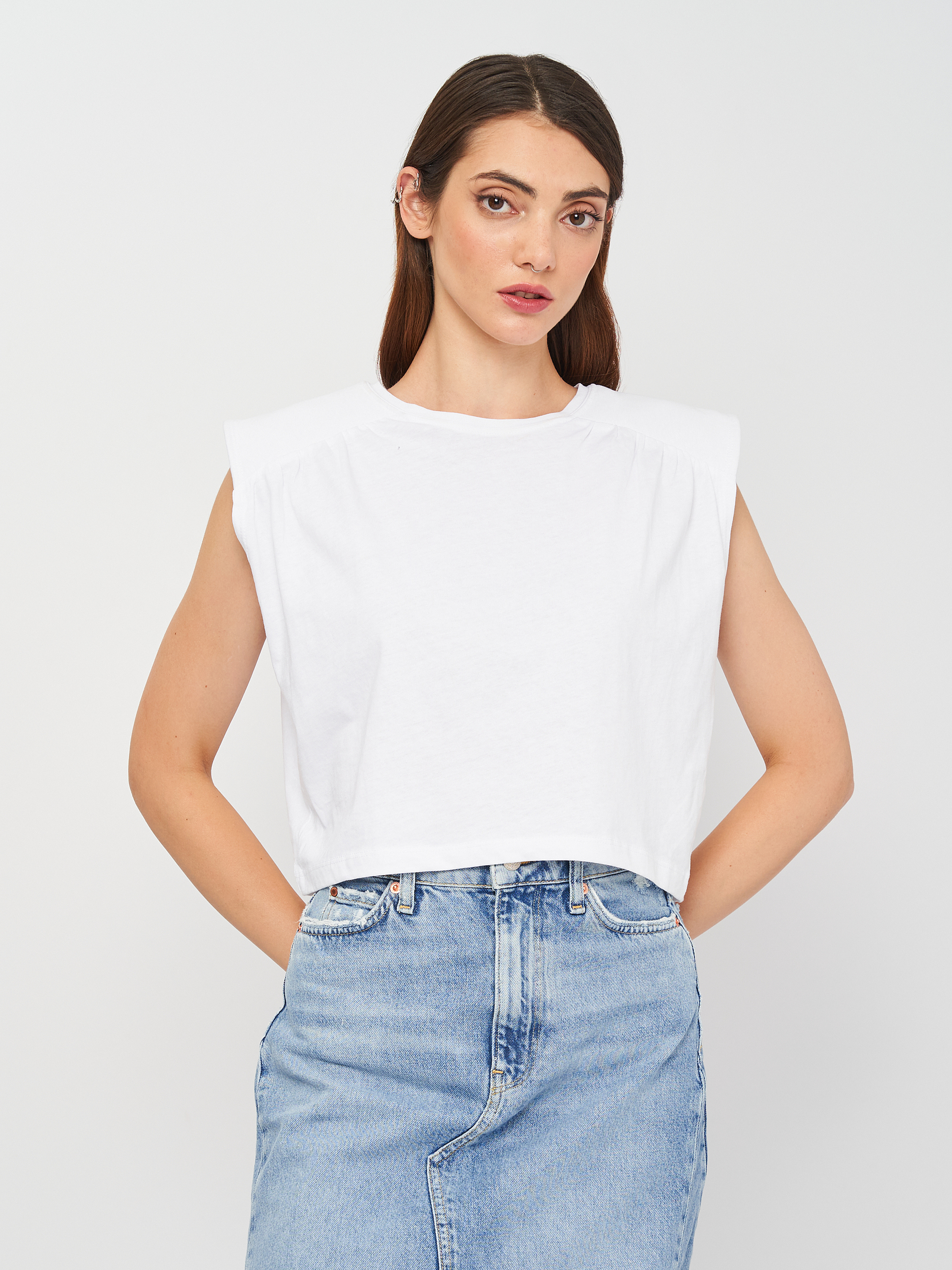 

Футболка Zara  белый 4174628250, Футболка Zara M белый 4174628250