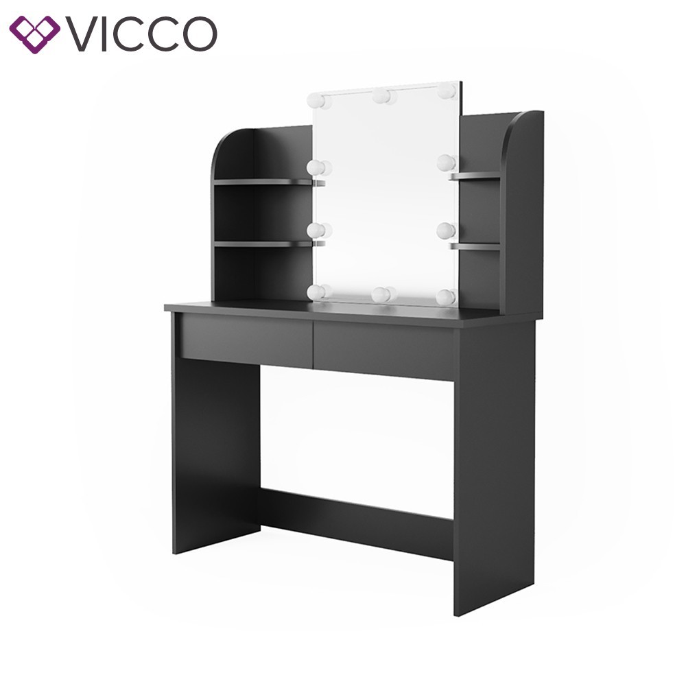

Туалетный столик с подсветкой Vicco Charlotte 108x142, черный