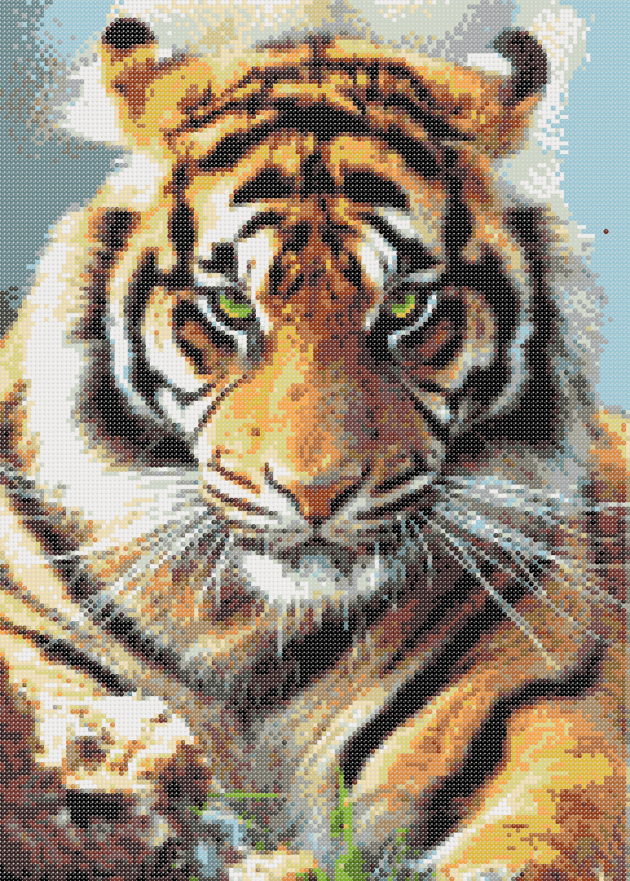 Вышивка Крадущийся тигр