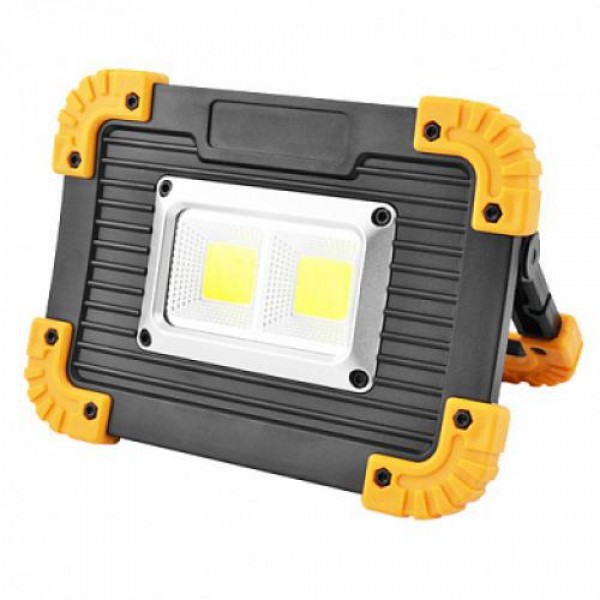 

Прожектор переносной светодиодный L812-20W-2COB+1W ЗУ micro USB 2x18650/3xAA Power Bank Searchlight (L- 5586)