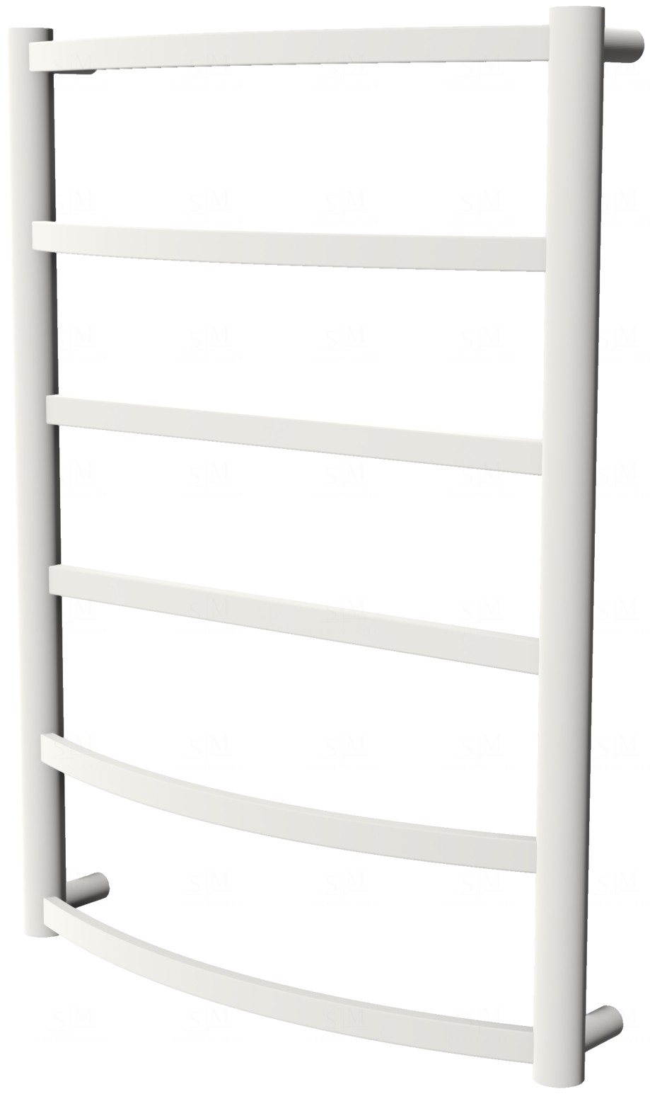 

Белая сушилка для полотенец Elite 6 RAL9016 лесенка 650x482, white