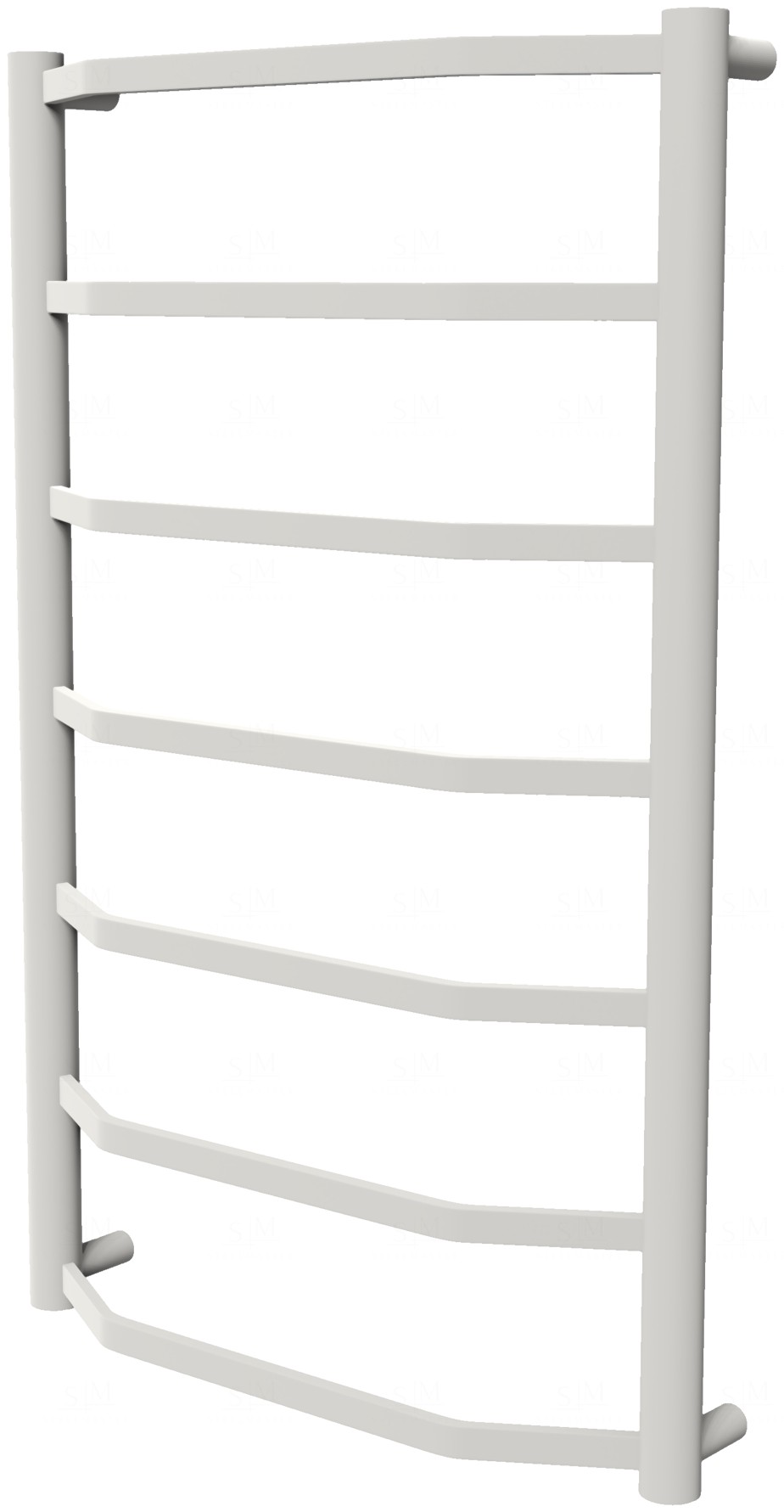 

Белая сушилка для полотенец Luxe 7 RAL9016 лесенка 750x482, white