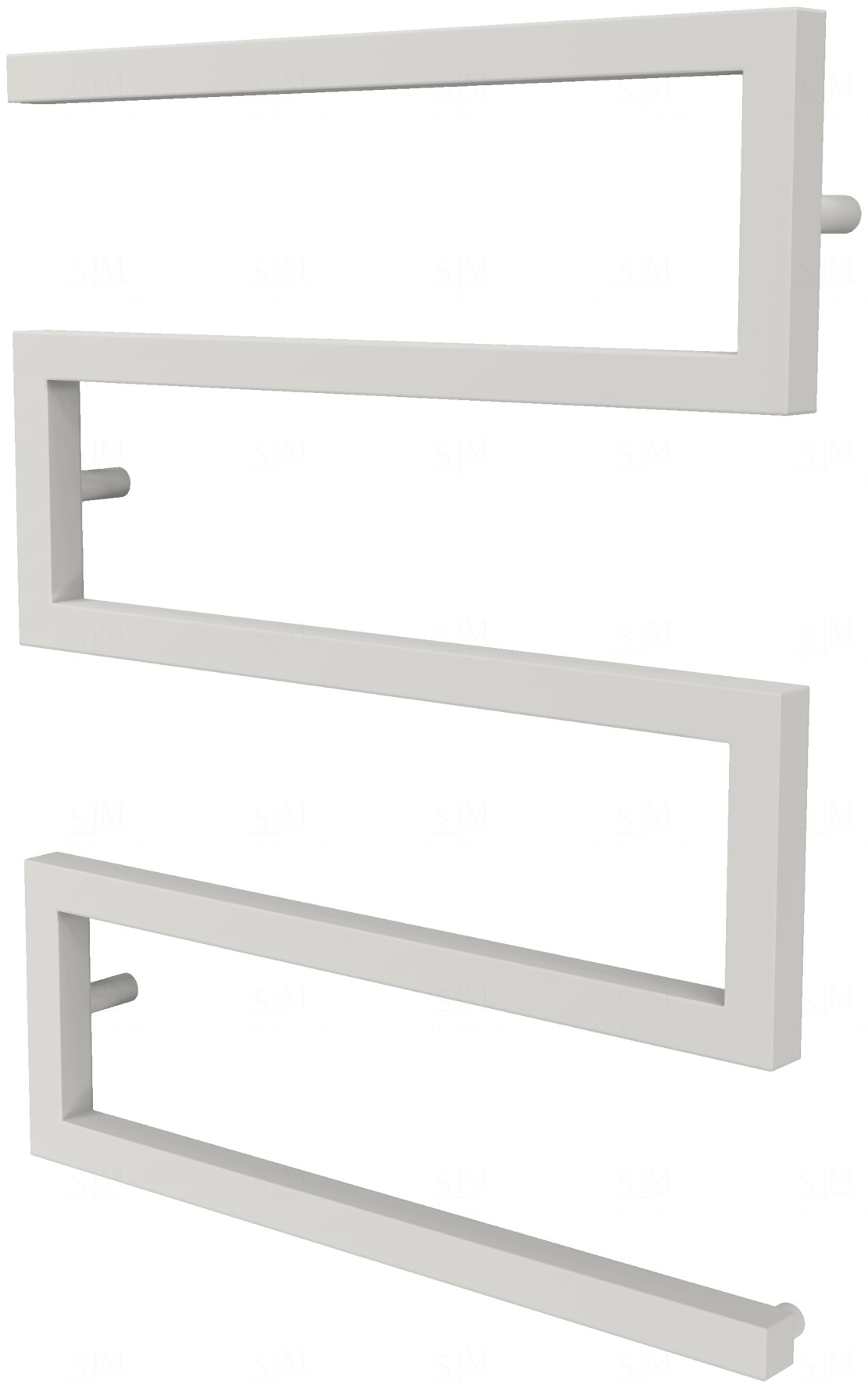 

Полотенцесушитель Ultra 4 белая RAL9016 змейка 730x550, white