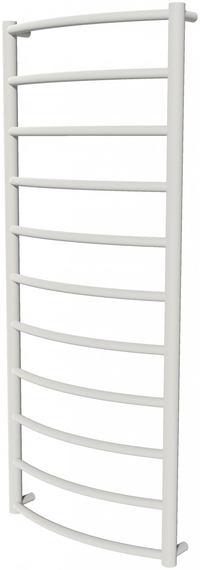 

Белый полотенцесушитель Classic 11 RAL9016 лесенка 1150x482, white