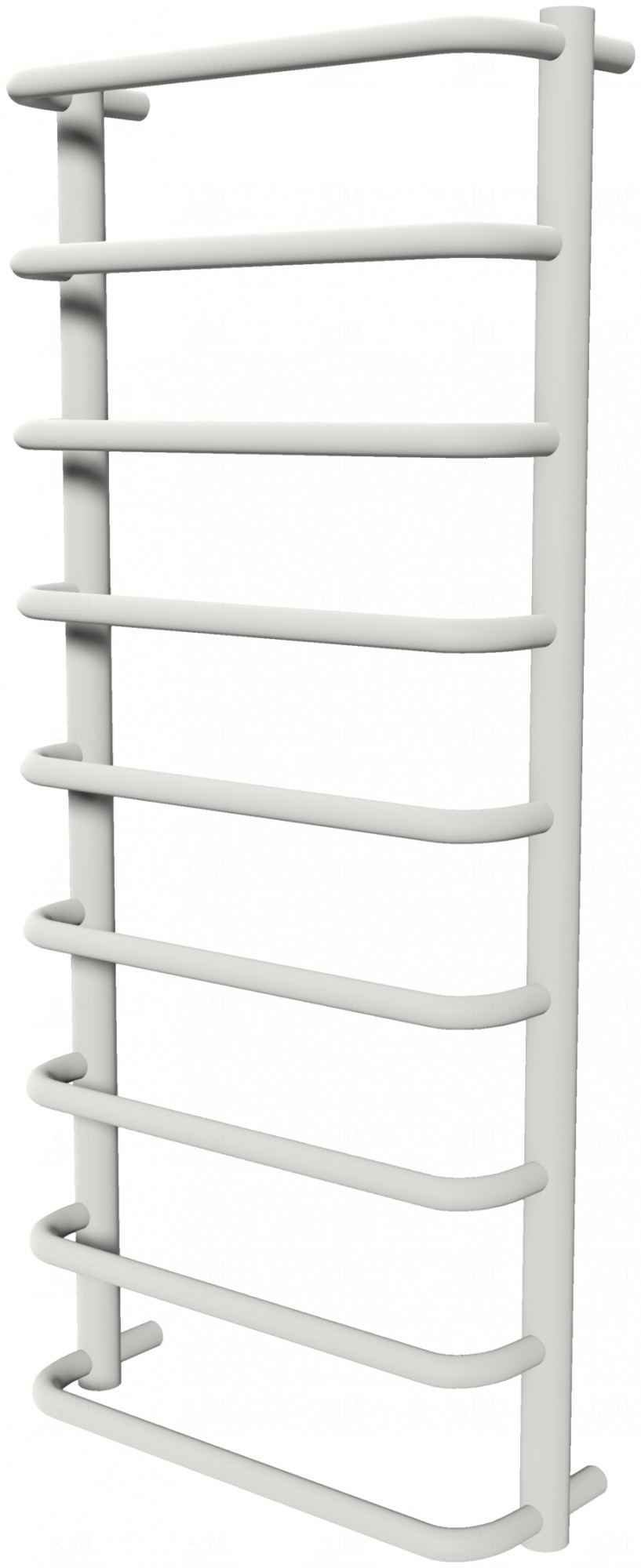 

Белая сушилка для полотенец Modern 9 RAL9016 лесенка 950x432, white