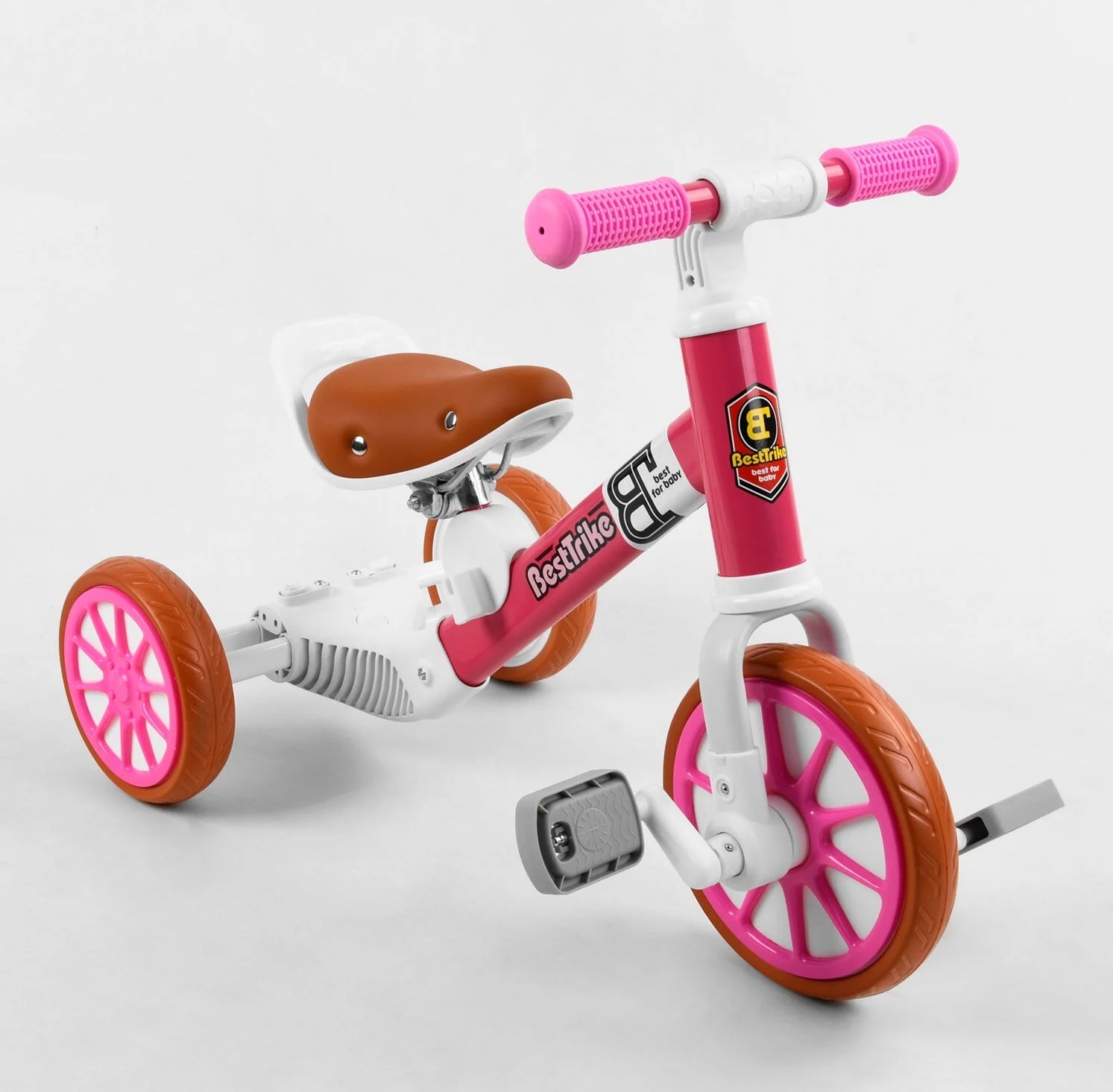 

Велосипед-беговел Best Trike 15996 White Pink (15996)