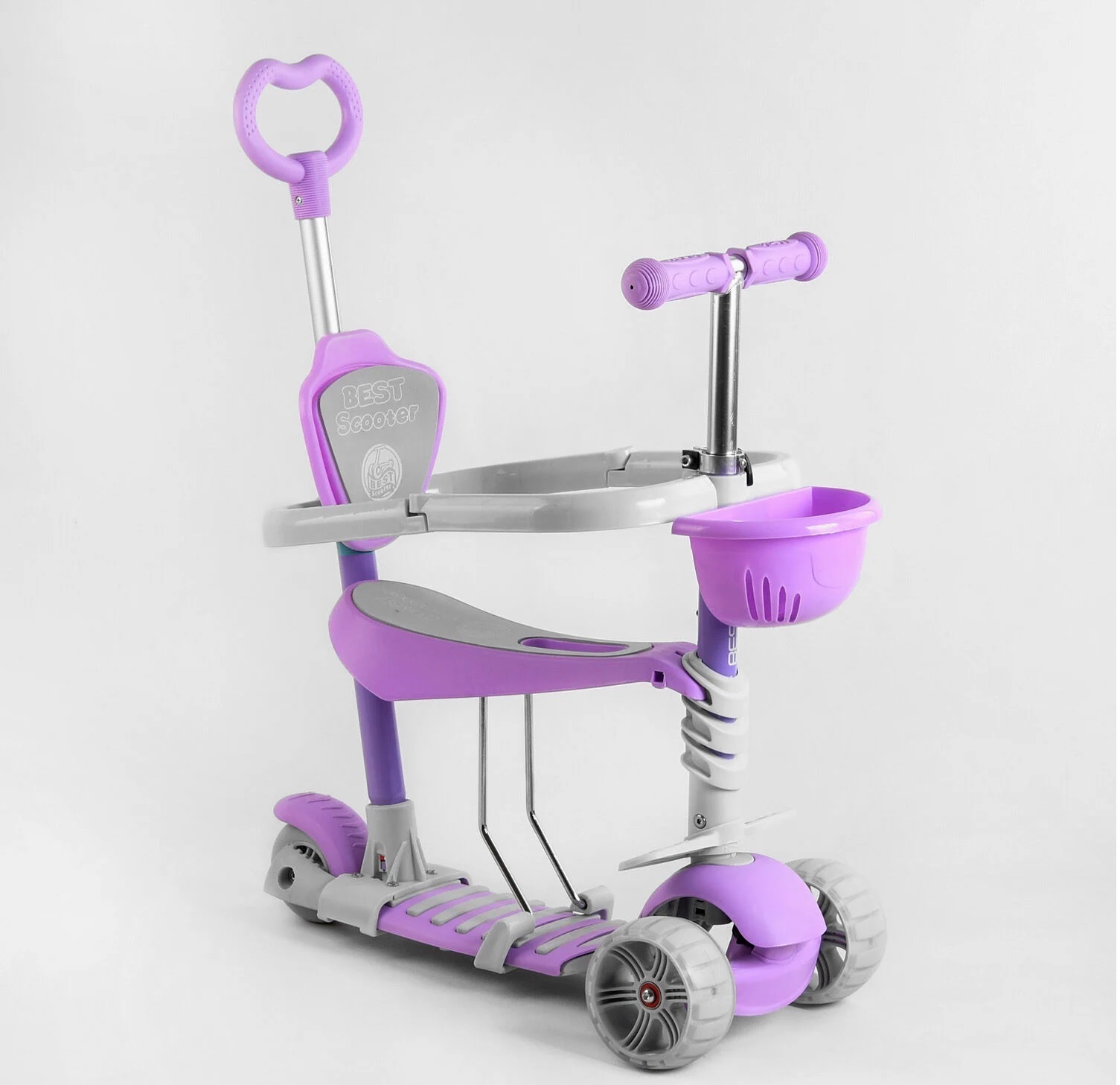 

Самокат 5 в 1 Best Scooter B-4125 Purple (B-4125)