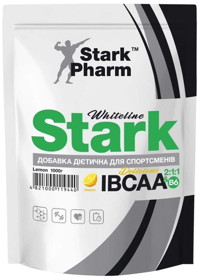 

Аминокислоты Stark Pharm IBCAA 2:1:1 + Vit B6 1000 грамм лимон (23872)