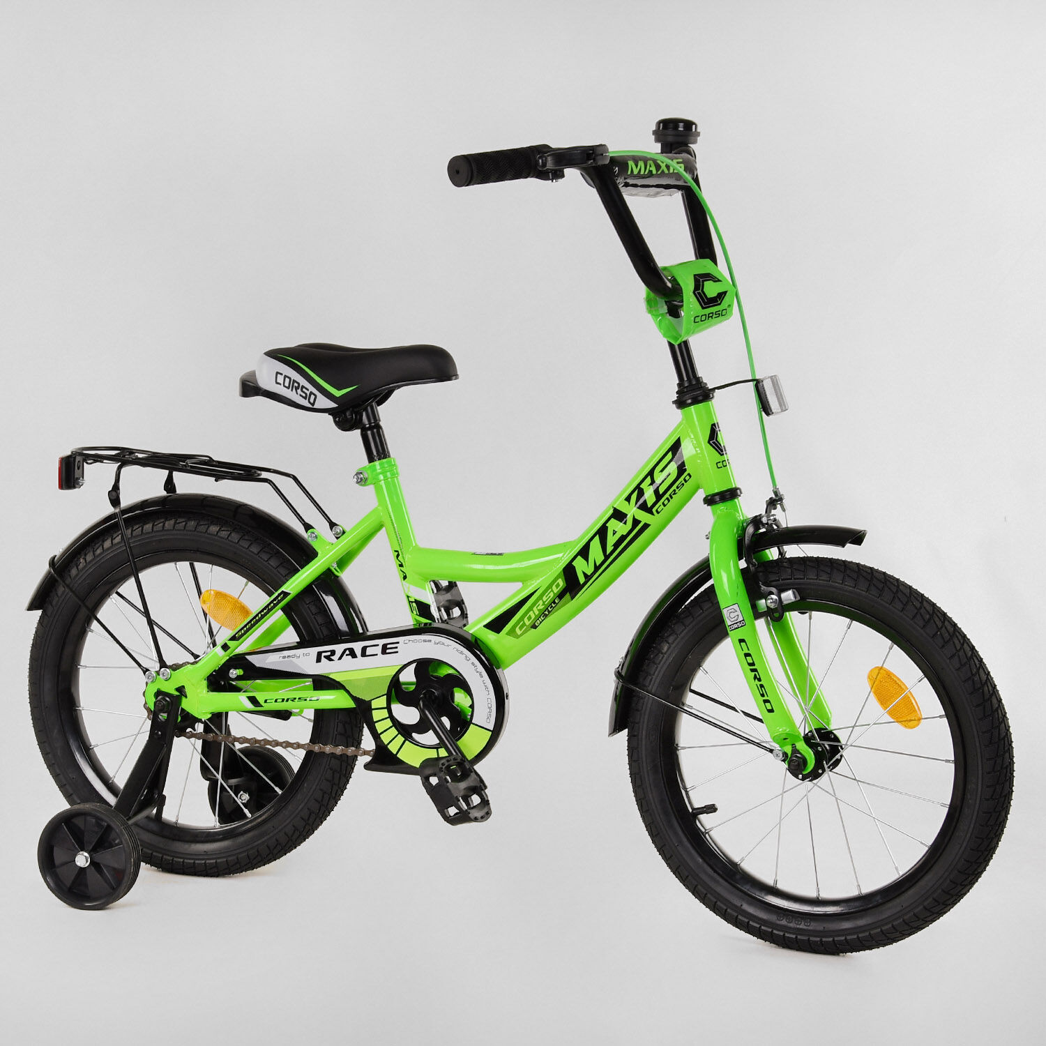 

Велосипед Corso 16" Maxis Black / Green (16244)