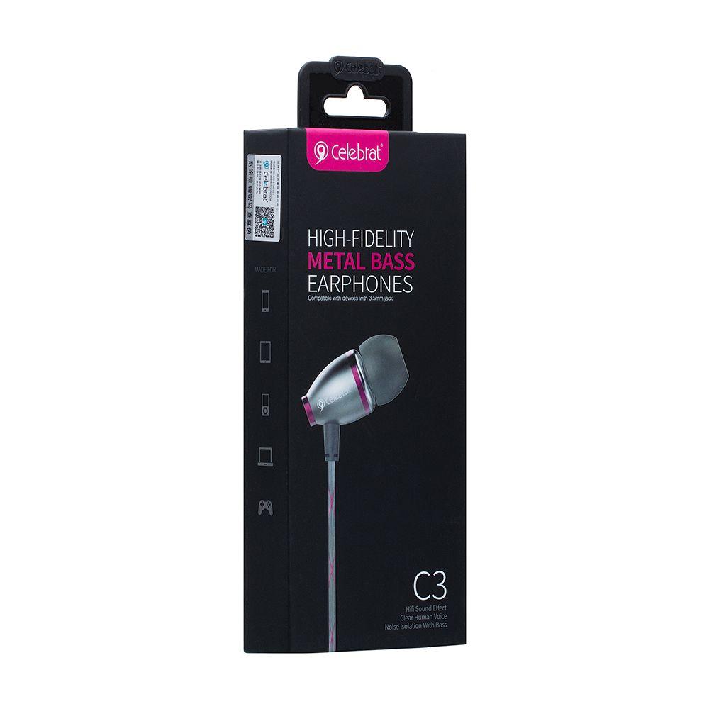 

Наушники Celebrat C3 Pink