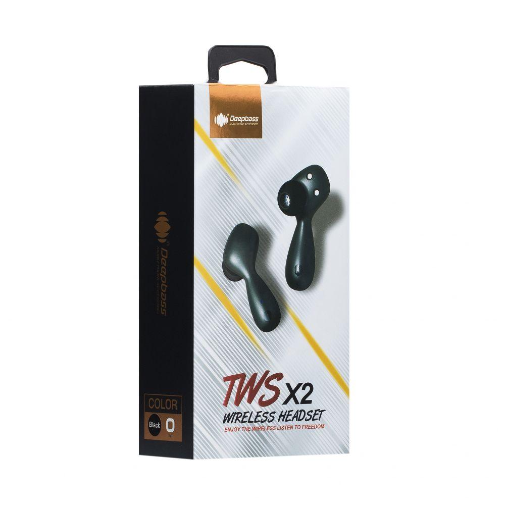 

Наушники DeepBass TWS-X2 Bluetooth Black