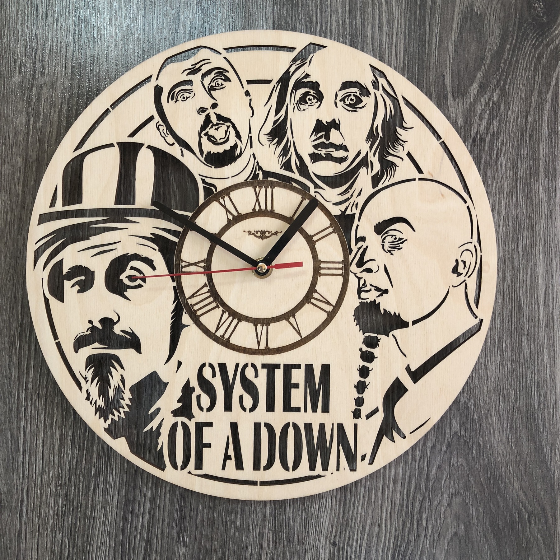 

Концептуальные настенные часы в интерьер System of a Down CL-0321