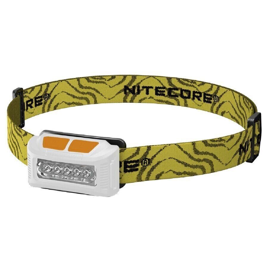 

Фонарь налобный Nitecore NU10 (4xLED + RED LED, 160 люмен, 7 режимов, USB), белый