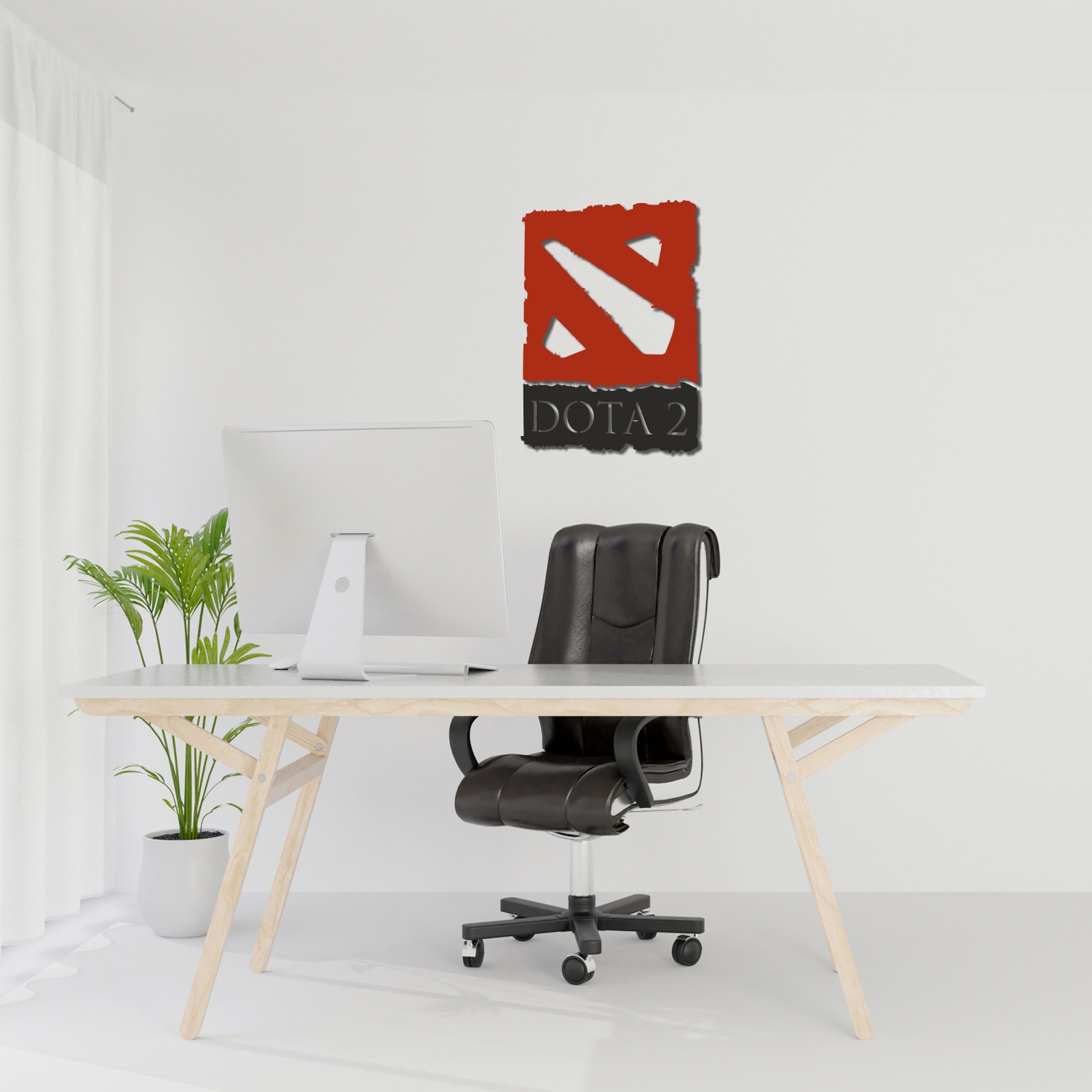 

Деревянная настенная эмблема компьютерной игры Dota 2 WD-1230