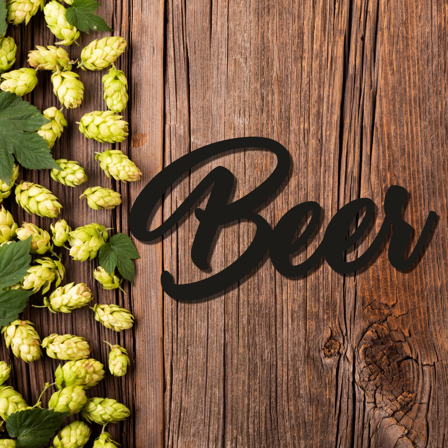 

Интерьерная настенная надпись из дерева Beer WD-1160