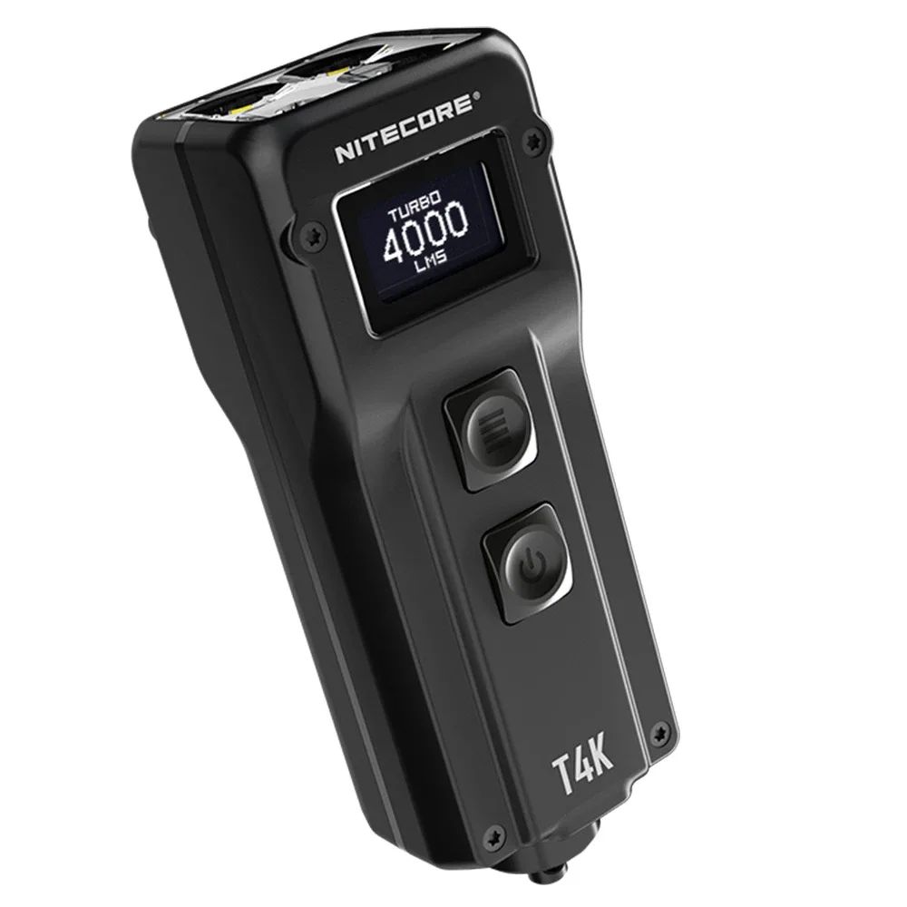 

Фонарь-брелок наключный Nitecore T4K с OLED дисплеем (4xCree XP-L2, 4000 люмен, 5 режимов, USB Type-C)