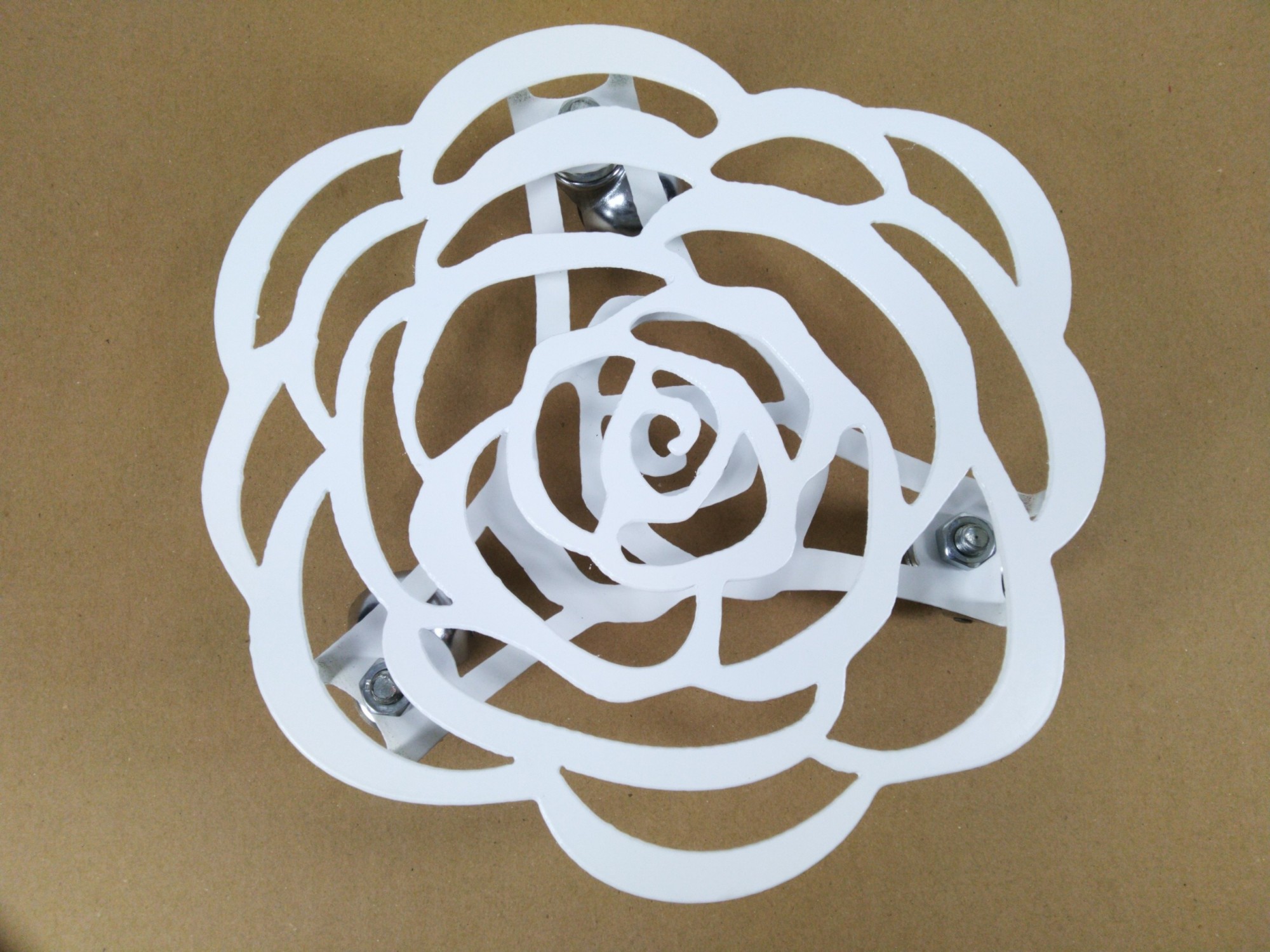 

Подставка для цветов металлическая Viz-a-viz Rose white d=30 см