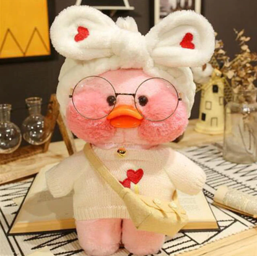

Мягкая уточка с очками Лалафанфан (Lalafanfan Duck) 30 см, Mod 12