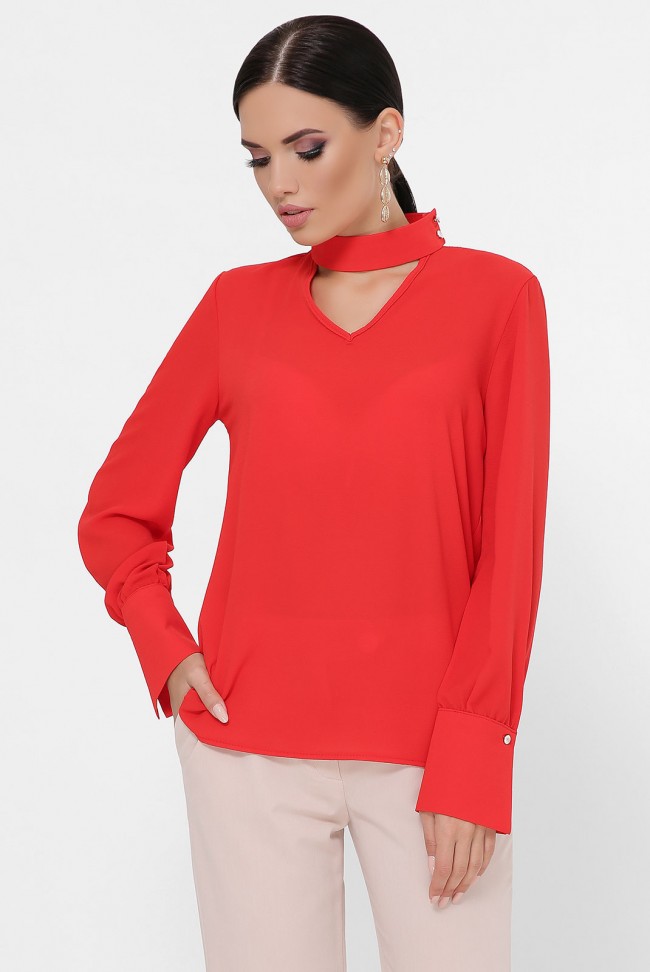 

БлузаFashion Up BZ-1792 А  Красный, БлузаFashion Up BZ-1792 А 42 Красный