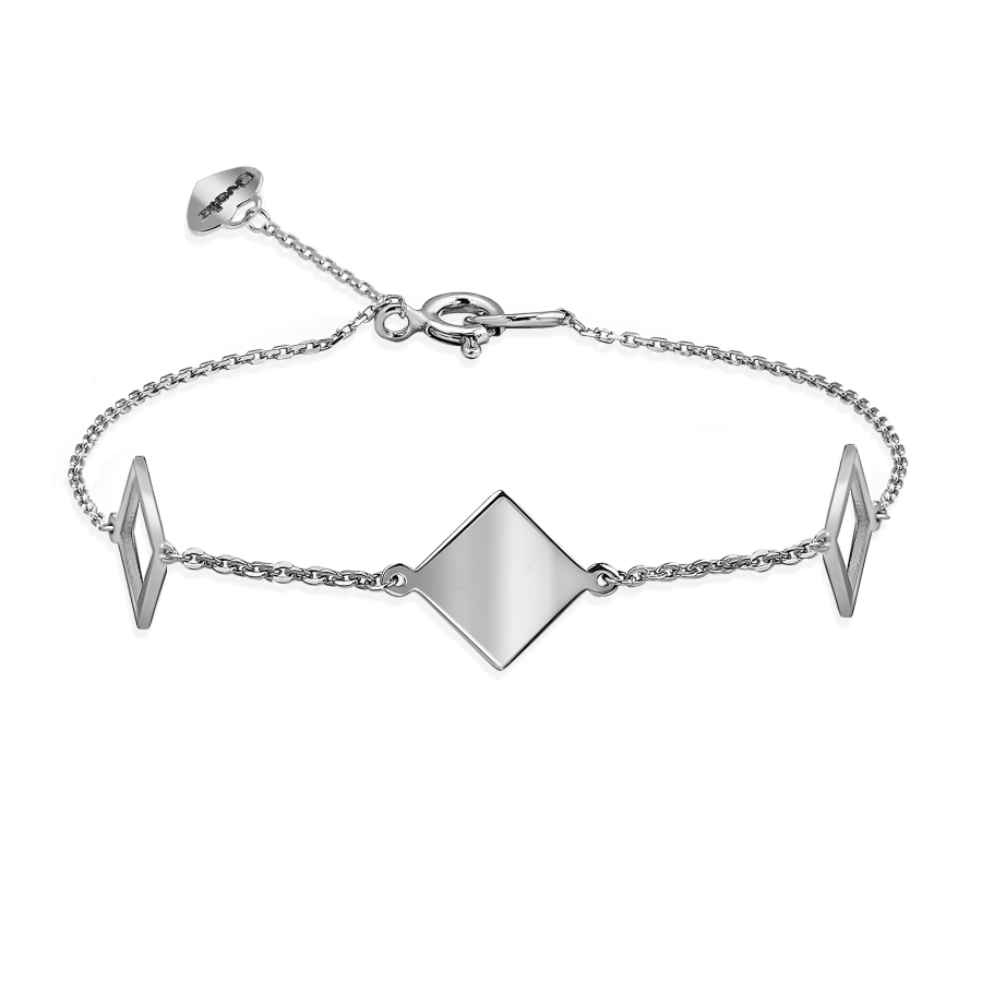 

Браслет Qzsilver (905-01222) Серебро Белый 17 размер