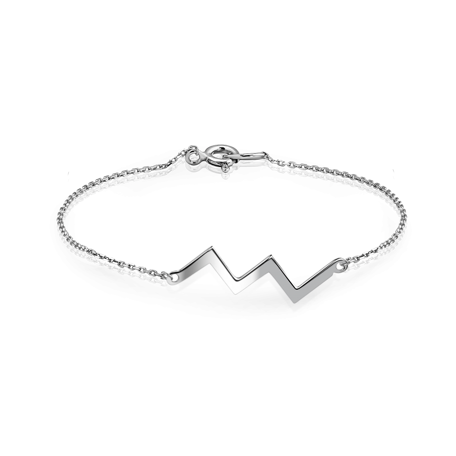 

Браслет Qzsilver (905-01072) Серебро Белый 19 размер