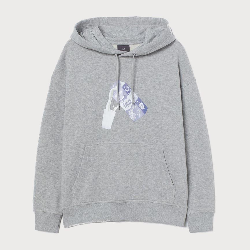 

Худи H& 9402173  Светло-серое, Худи H&M 9402173 M Светло-серое