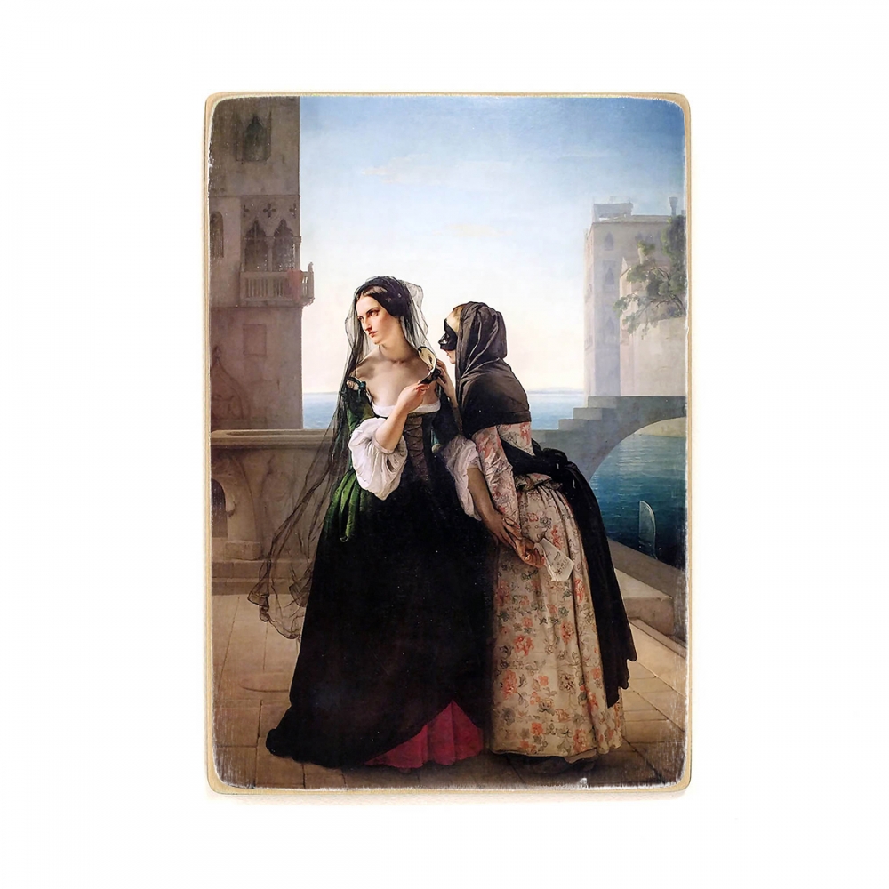 

Деревянный постер Искусство Hayez - vengeance is sworn (1851) А1
