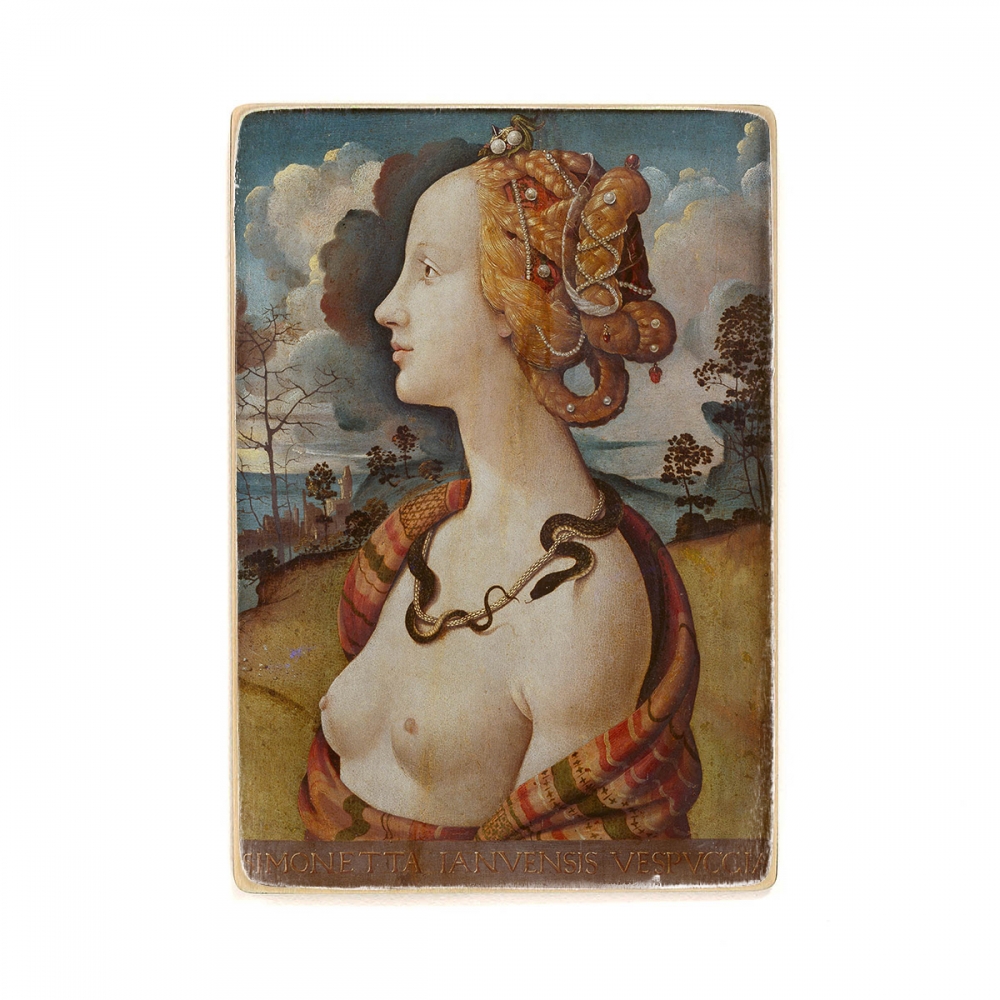

Деревянный постер Искусство Piero di Cosimo - Portrait de femme dit de Simonetta Vespucci А2