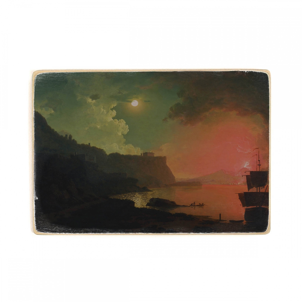 

Деревянный постер Искусство Joseph Wright of Derby - Vesuvius from Posillipo А2