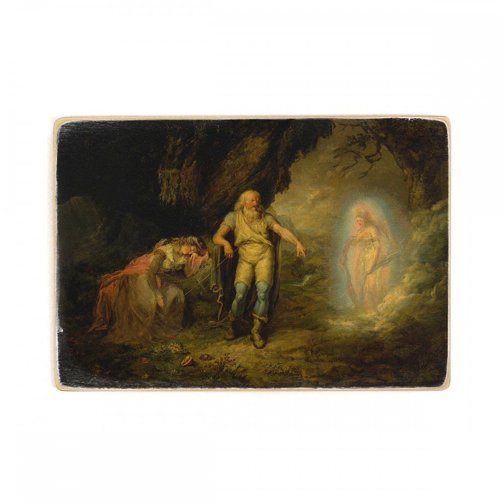 

Деревянный постер Искусство Prospero, Miranda and Ariel, from The Tempest А1