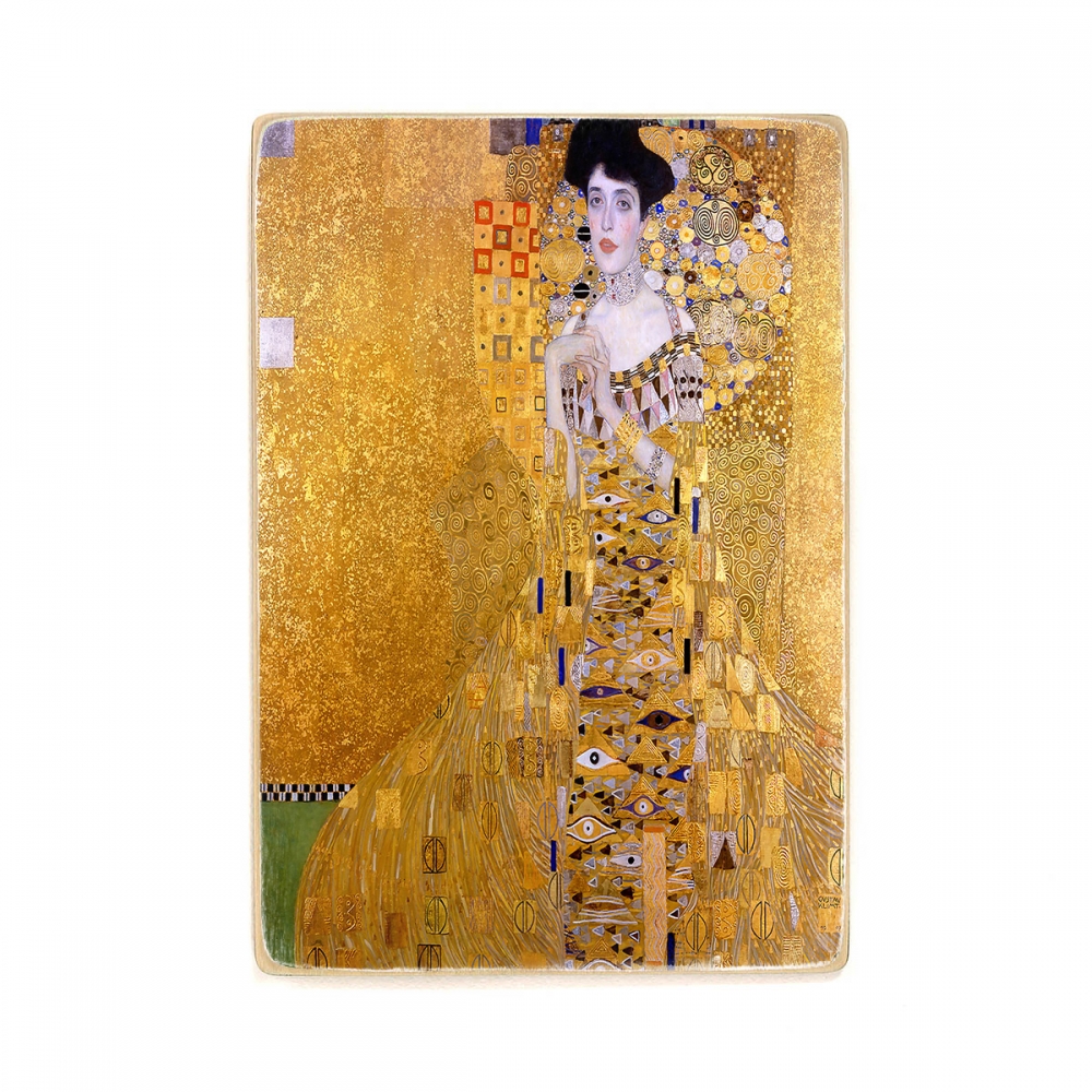 

Деревянный постер Искусство Portrait of Adele Bloch-Bauer I (also called The Lady in Gold or The Woman in Gold) - by Gustav Klimt (1907) А2