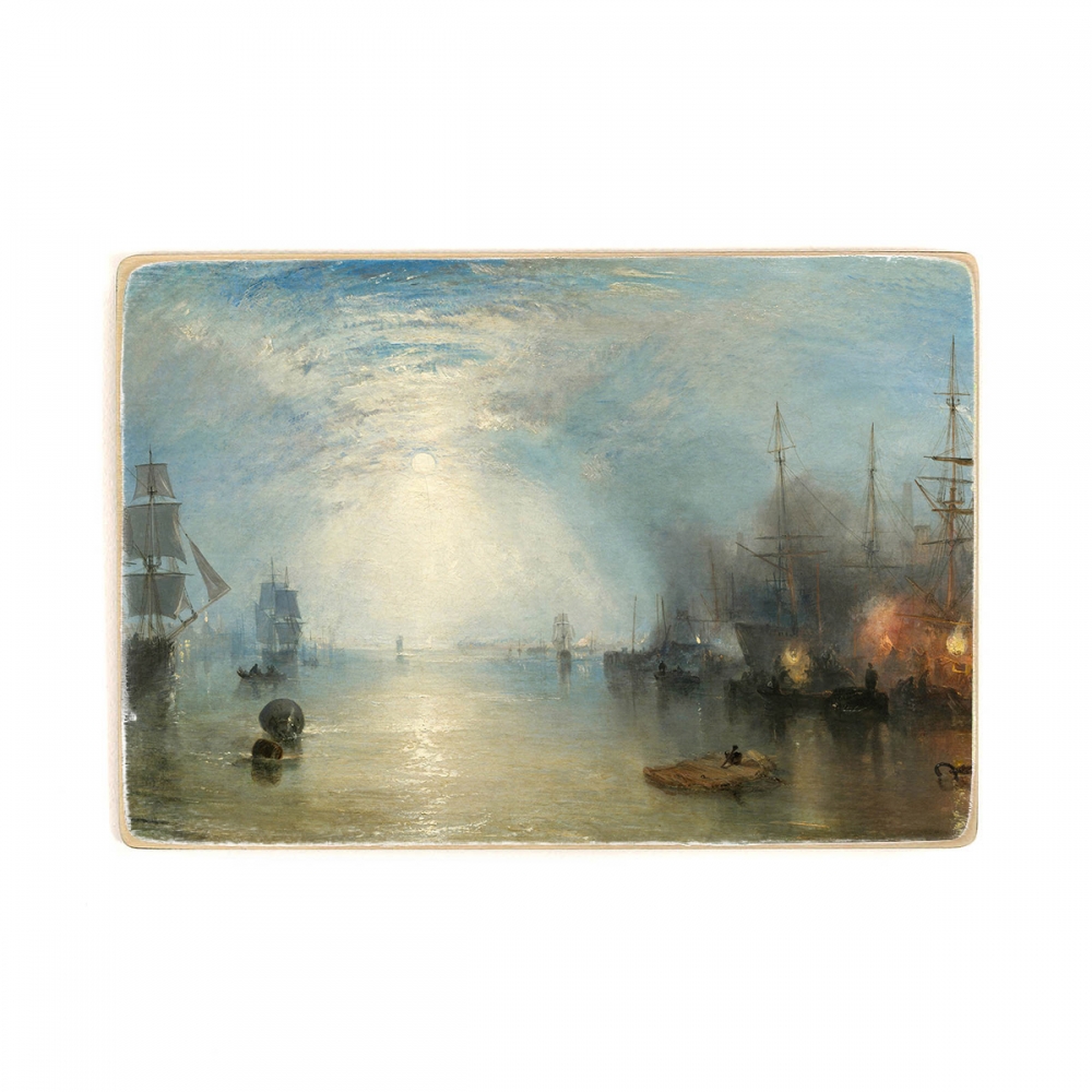 

Деревянный постер Искусство Joseph Mallord William Turner - Keelmen Heaving in Coals by Moonlight. А1