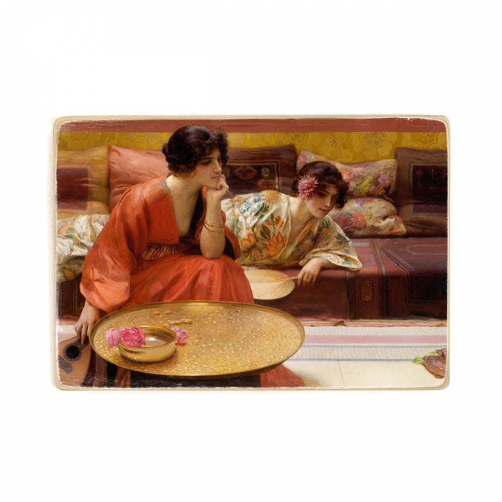 

Деревянный постер Искусство H. Siddons Mowbray - Idle Hours А1