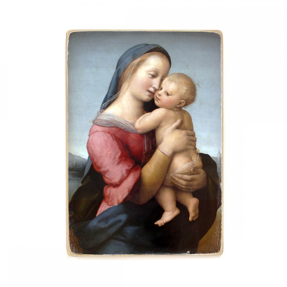 

Деревянный постер Искусство Madonna Tempi - Raphael Santi (1507) А2