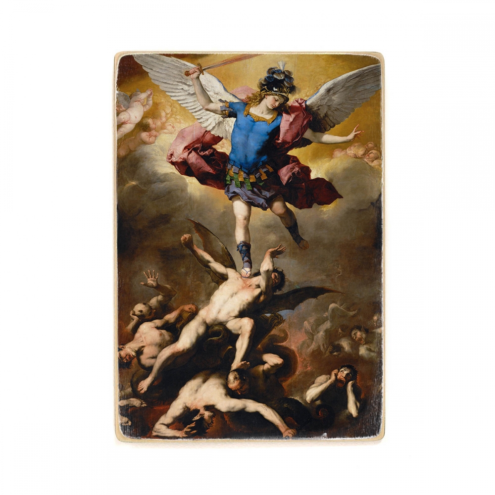 

Деревянный постер Искусство Luca Giordano - The Fall of the Rebel Angels А1