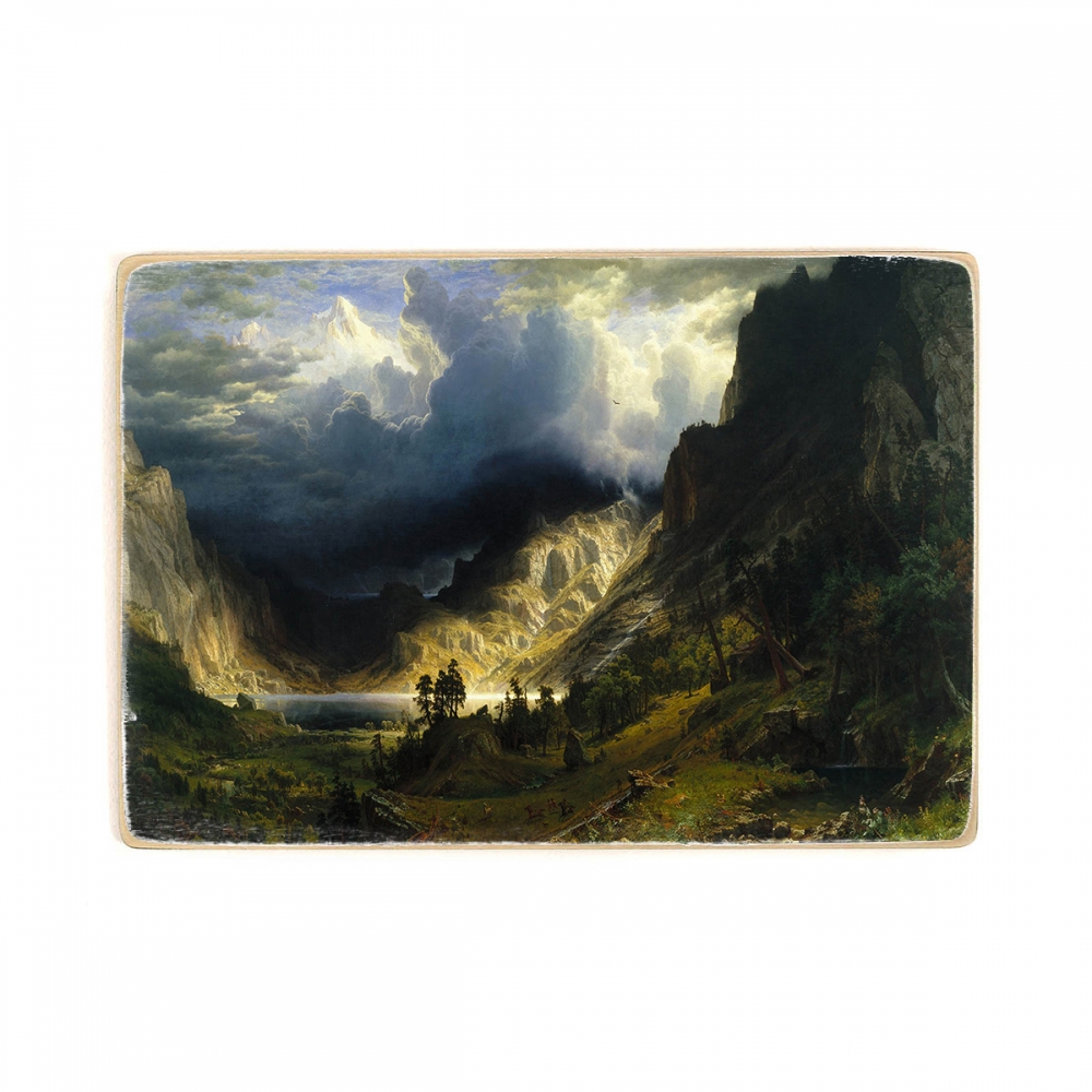 

Деревянный постер Искусство Albert Bierstadt - A Storm in the Rocky Mountains, Mt. Rosalie А1